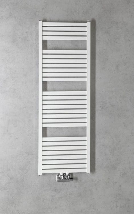 TONDI grzejnik łazienkowy 450x1330 mm, podłączenie centralne, biały