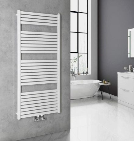 Przejdź do produktu TONDI grzejnik łazienkowy 600x1330 mm, podłączenie centralne, biały