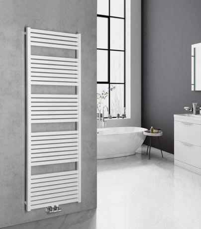 Przejdź do produktu TONDI grzejnik łazienkowy 600x1690 mm, podłączenie centralne, biały