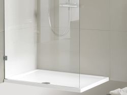 Brodzik kwadratowy płaski 100x4,5x100 cm Riho Zurich D001012005 biały połysk