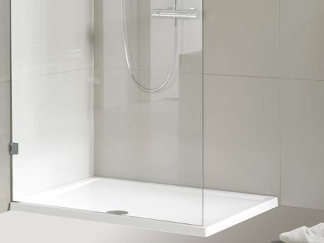 Przejdź do produktu Brodzik kwadratowy płaski 100x4,5x100 cm Riho Zurich D001012005 biały połysk