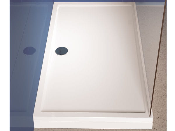 Brodzik akrylowy prostokątny 90x80 cm z panelem Riho Davos D002012005 biały połysk
