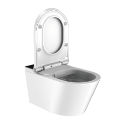 Elektroniczna toaleta myjąca wisząca 37x60 cm Major&Maker Deluxe B biało-czarny