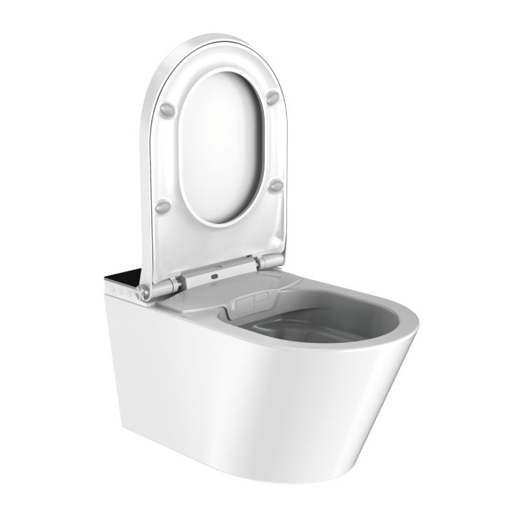 Elektroniczna toaleta myjąca wisząca 37x60 cm Major&Maker Deluxe B biało-czarny