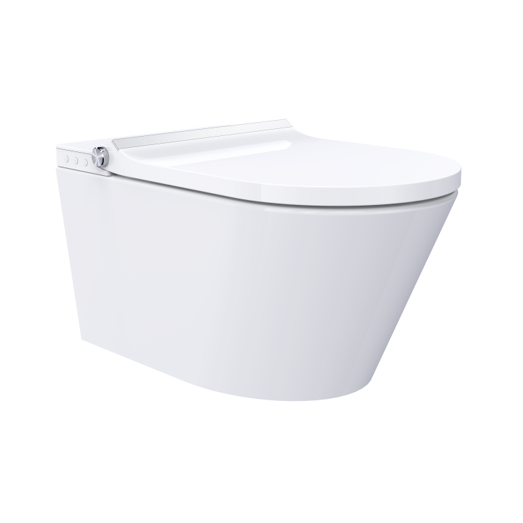 Elektroniczna toaleta myjąca 37x60 cm, myje, suszy, podgrzewa deskę WC Major&Maker CLASSIC biały połysk