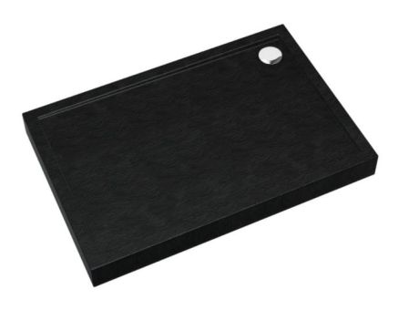 Przejdź do produktu Brodzik prostokątny 90x120x12cm Schedpol Competia New Black Stone
