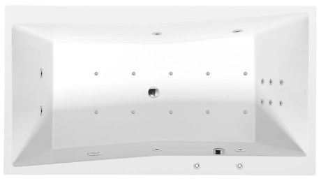 Przejdź do produktu QUEST HYDRO-AIR wanna z hydromasażem, 180x100x49cm, biała