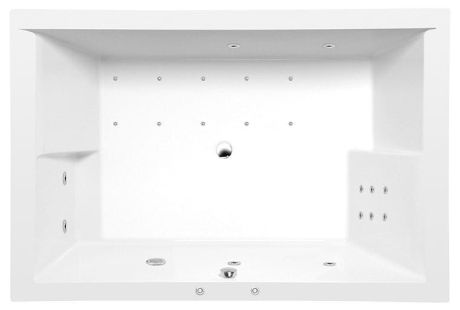 Przejdź do produktu DUPLA HYDRO-AIR wanna z hydromasażem, 180x120x54cm, biała