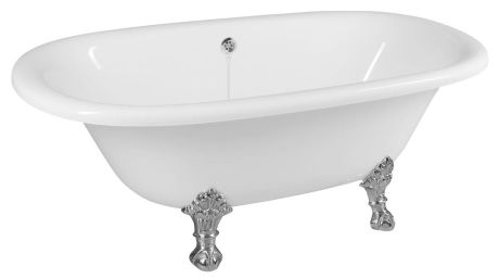 Przejdź do produktu REGATA wanna wolnostojąca 175x85x61cm, nogi chrom mat, biała