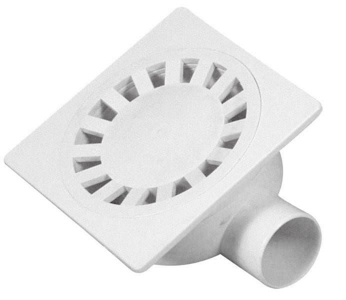 Kratka odpływowa 149x149, odpływ 50mm, biała