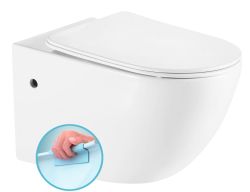 SIA WC wiszące, Rimless, 36,5x48,5 cm, biały