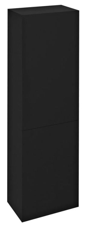 ESPACE słupek wysoki 50x172x32cm, 2 drzwiczki, lewa/prawa, czarny mat