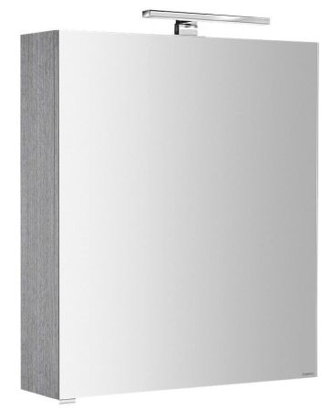 Przejdź do produktu RIWA szafka z lustrem, oświetlenie LED, 60x70x17cm, dąb srebrny