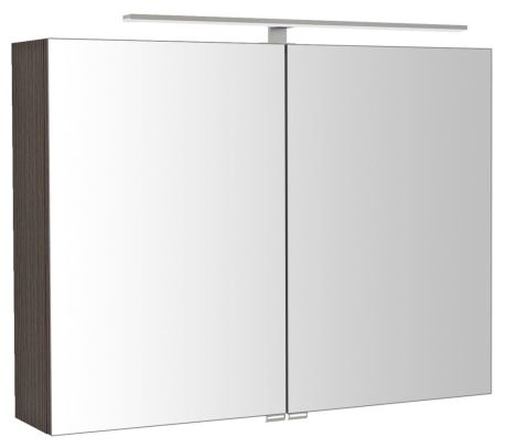 Przejdź do produktu RIWA szafka z lustrem, oświetlenie LED, 81x70x17cm, sosna rustykalna