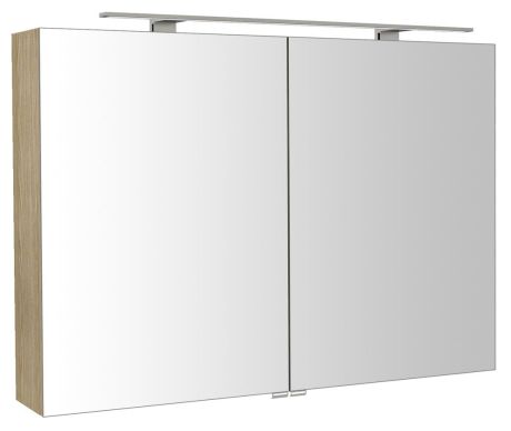 Przejdź do produktu RIWA szafka z lustrem, oświetlenie LED, 101x70x17cm, wiąz Bardini