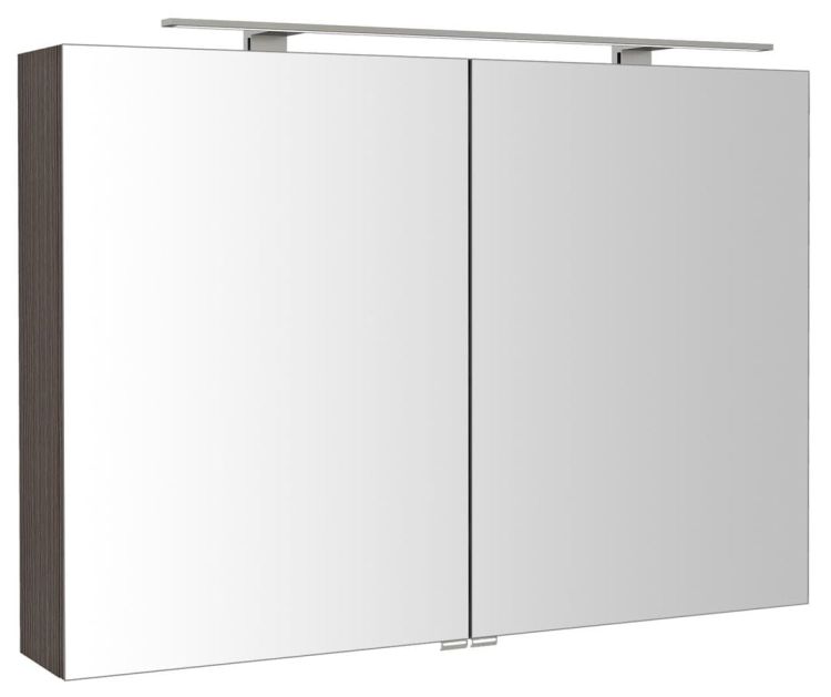 RIWA szafka z lustrem, oświetlenie LED, 101x70x17cm, sosna rustykalna