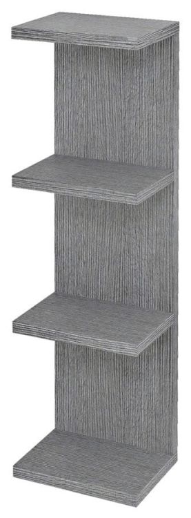 RIWA regał 20x70x15cm, dąb srebrny