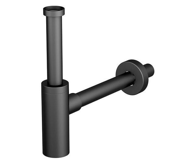 Syfon umywalkowy 1'1/4, odpływ 32 mm, czarny mat