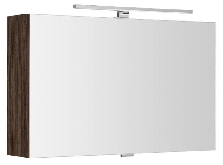 CLOE szafka z lustrem z oświetleniem LED, 80x50x18cm, sosna rustykalna