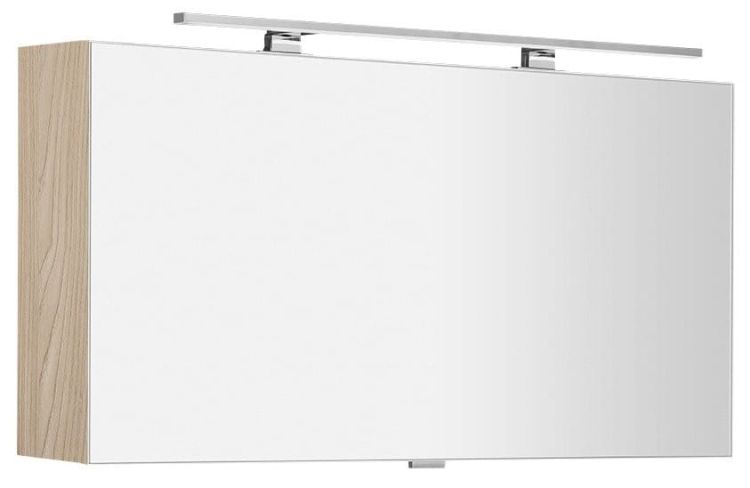 CLOE szafka z lustrem z oświetleniem LED, 100x50x18cm, wiąz Bardini