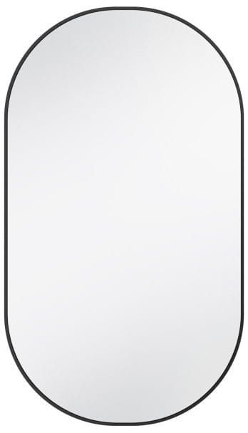 PUNO lustro w metalowej ramie 40x70cm, czarny mat
