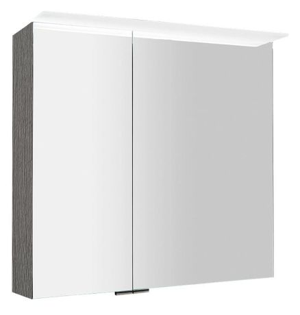 Przejdź do produktu LINEX szafka z lustrem,oświetlenie LED, 80x70x15cm, dąb srebrny