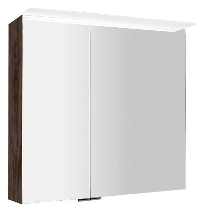 LINEX szafka z lustrem,oświetlenie LED, 80x70x15cm, sosna rustykalna
