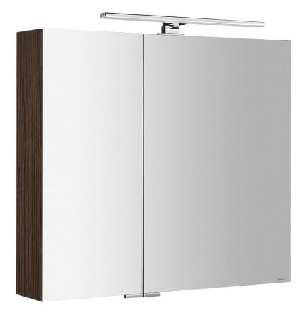 Przejdź do produktu MIRRÓ szafka z lustrem z oświetleniem LED, 80x70x16cm, sosna rustykalna