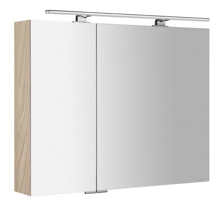 Przejdź do produktu MIRRÓ szafka z lustrem z oświetleniem LED, 90x70x16cm, wiąz Bardini