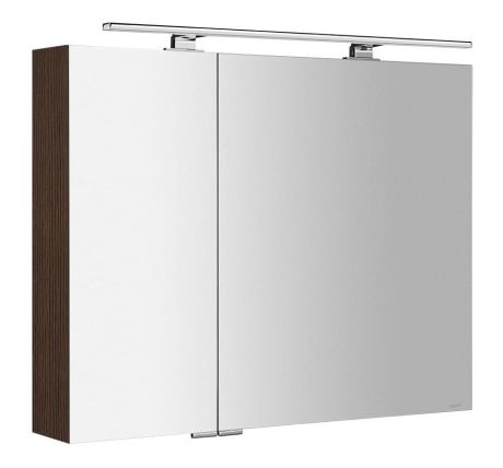 Przejdź do produktu MIRRÓ szafka z lustrem z oświetleniem LED, 90x70x16cm, sosna rustykalna