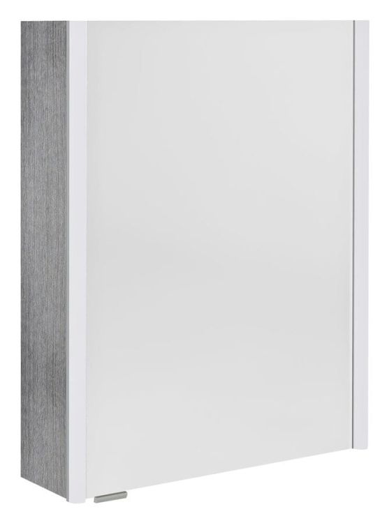 ALIX szafka z lustrem, oświetlenie LED 56x70x17,5cm, lewa/prawa, dąb srebrny