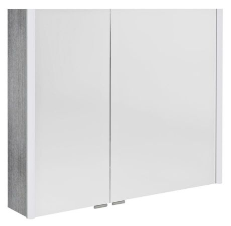 Przejdź do produktu ALIX szafka z lustrem, oświetlenie LED 86x70x17,5cm, dąb srebrny
