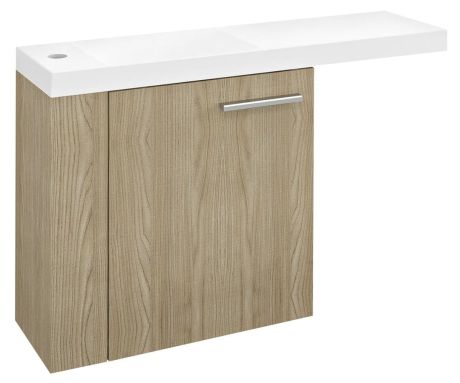 Przejdź do produktu LATUS VI szafka umywalkowa 50x50x22 cm, lewa, wiąz Bardini