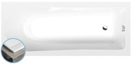 Przejdź do produktu LISA SLIM wanna prostokątna 170x70x47cm, biała
