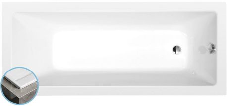 Przejdź do produktu NOEMI SLIM wanna prostokątna 160x70x39cm, biała