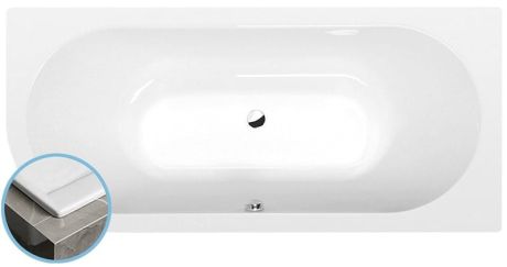 Przejdź do produktu VIVA R SLIM wanna asymetryczna 175x80x47cm, biała