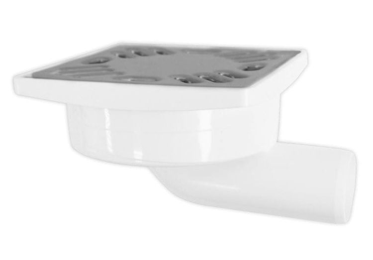 Kratka ściekowa 103x103 boczna, odpływ 40mm, nierdzewna