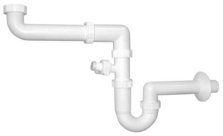 Przejdź do produktu Syfon zlewozmywakowy 6/4", DN40, biały