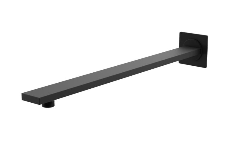 Deszczownica z ramieniem 30x30 cm Kohlman Experience Q30EB+WQEB czarny mat