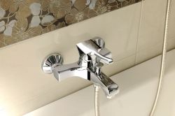 Bateria wannowa ścienna Sapho Chic 42008-06 brąz