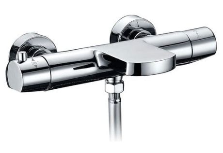 Przejdź do produktu Bateria wannowa termostatyczna ścienna Sapho Kimura KU292 chrom