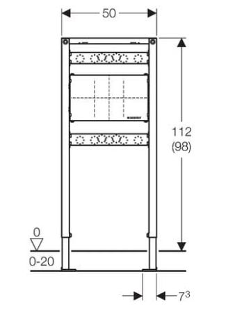 Przejdź do produktu Stelaż podtynkowy Geberit Duofix do baterii podtynkowej, H112 kod 111.780.00.1