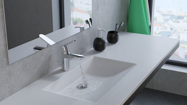 Umywalka z corianu na wymiar z misą Connect 60 SOL