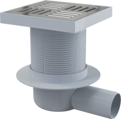 Kratka ściekowa 150x150 mm odpływ boczny Alcaplast APV5411