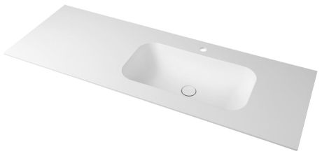 Przejdź do produktu ARUBA umywalka prawa, 150x51,5 cm, Rockstone biały mat