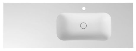 Przejdź do produktu ARUBA umywalka prawa, 190x51,5 cm, Rockstone biały mat