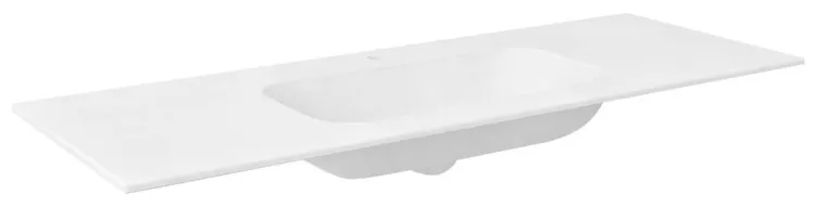ARUBA umywalka podwójna, 150x51,5 cm, Rockstone biały mat