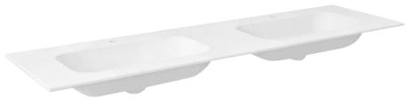 Przejdź do produktu ARUBA umywalka podwójna, 210x51,5 cm, Rockstone biały mat