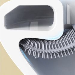 Szczotka WC, sylikonowa stojąca biała