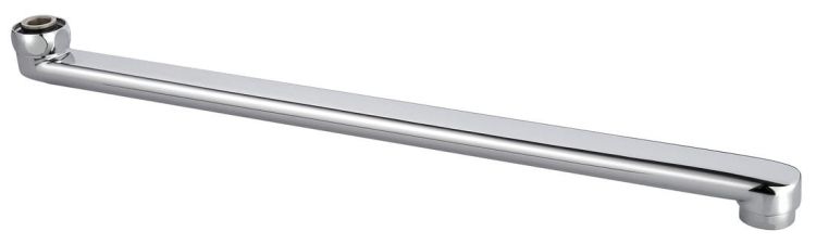 Wylewka, 370 mm, płaska, chrom